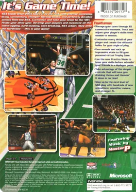 NBA Inside Drive 2003 (USA) box cover back